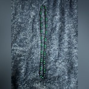Beautiful Green and Black one of a Kind Necklace.